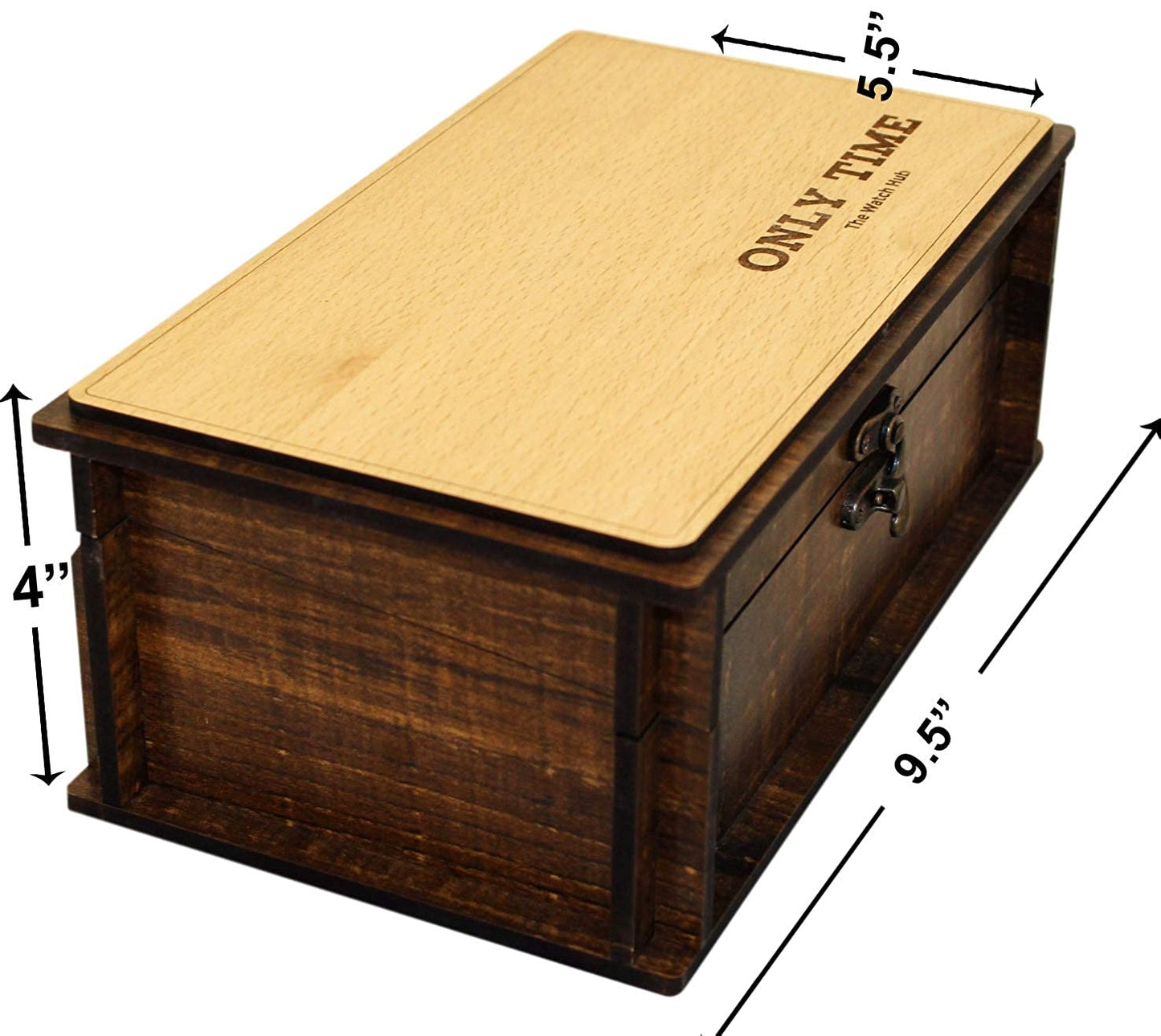 handicrafts Watch Storage Box|Wooden Watch Box|Men's and Women's Watch Box|Watch Storage Box Organizer with Faux Wooden Finish