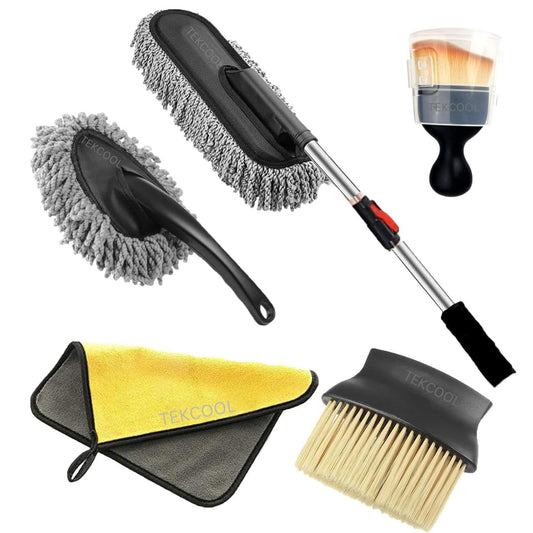 Soft Microfiber Car Duster with 33" Extendable Handle