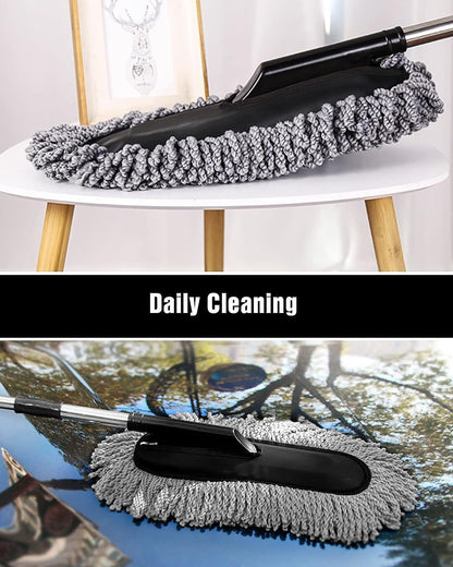 Soft Microfiber Car Duster with 33" Extendable Handle