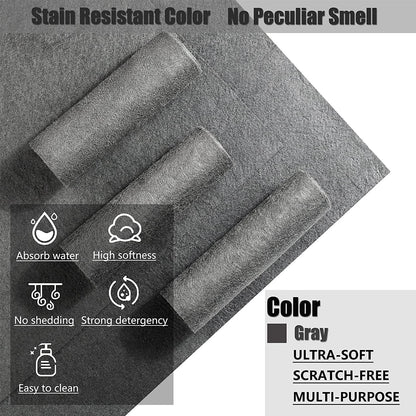 Ultra-Soft Microfiber Magic Cleaning Cloths Pack Of 3