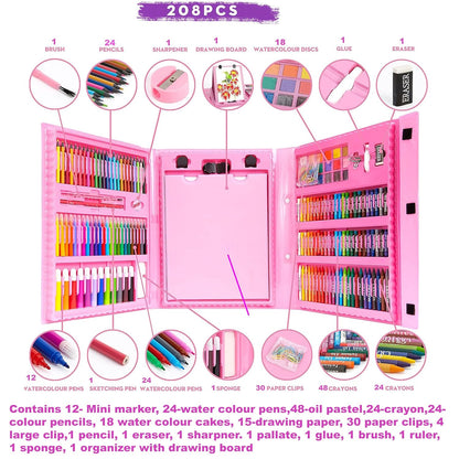 208-Piece Kids Art Set