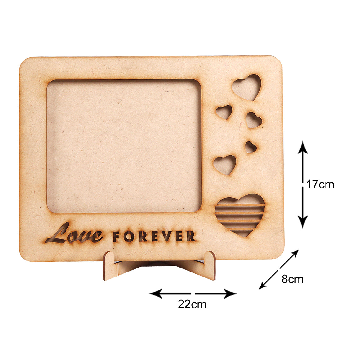 Premium MDF Wood Photo Frame - Wall Hanging Frame | Vertical & Horizontal Display