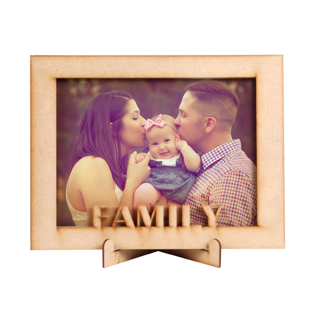 Premium MDF Wood Photo Frame - Wall Hanging Frame | Vertical & Horizontal Display