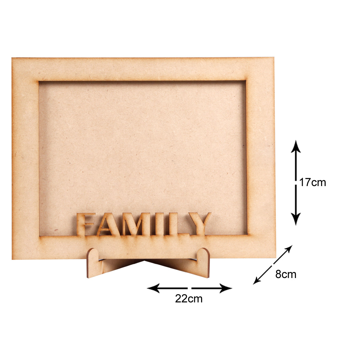 Premium MDF Wood Photo Frame - Wall Hanging Frame | Vertical & Horizontal Display