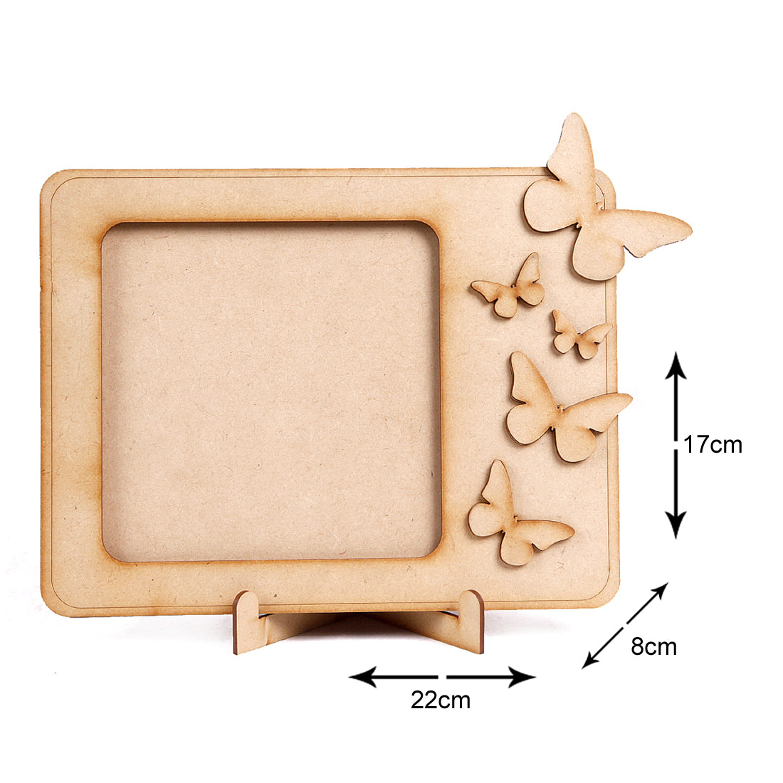 Premium MDF Wood Photo Frame - Wall Hanging Frame | Vertical & Horizontal Display