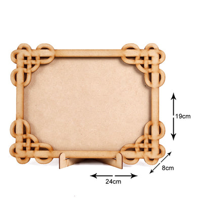 Premium MDF Wood Photo Frame - Wall Hanging Frame | Vertical & Horizontal Display