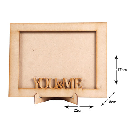 Premium MDF Wood Photo Frame - Wall Hanging Frame | Vertical & Horizontal Display