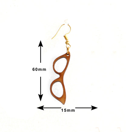 Shringar Lifestyle Fun Run – Handmade Wooden Dangle Earrings (3 PCS Combo)