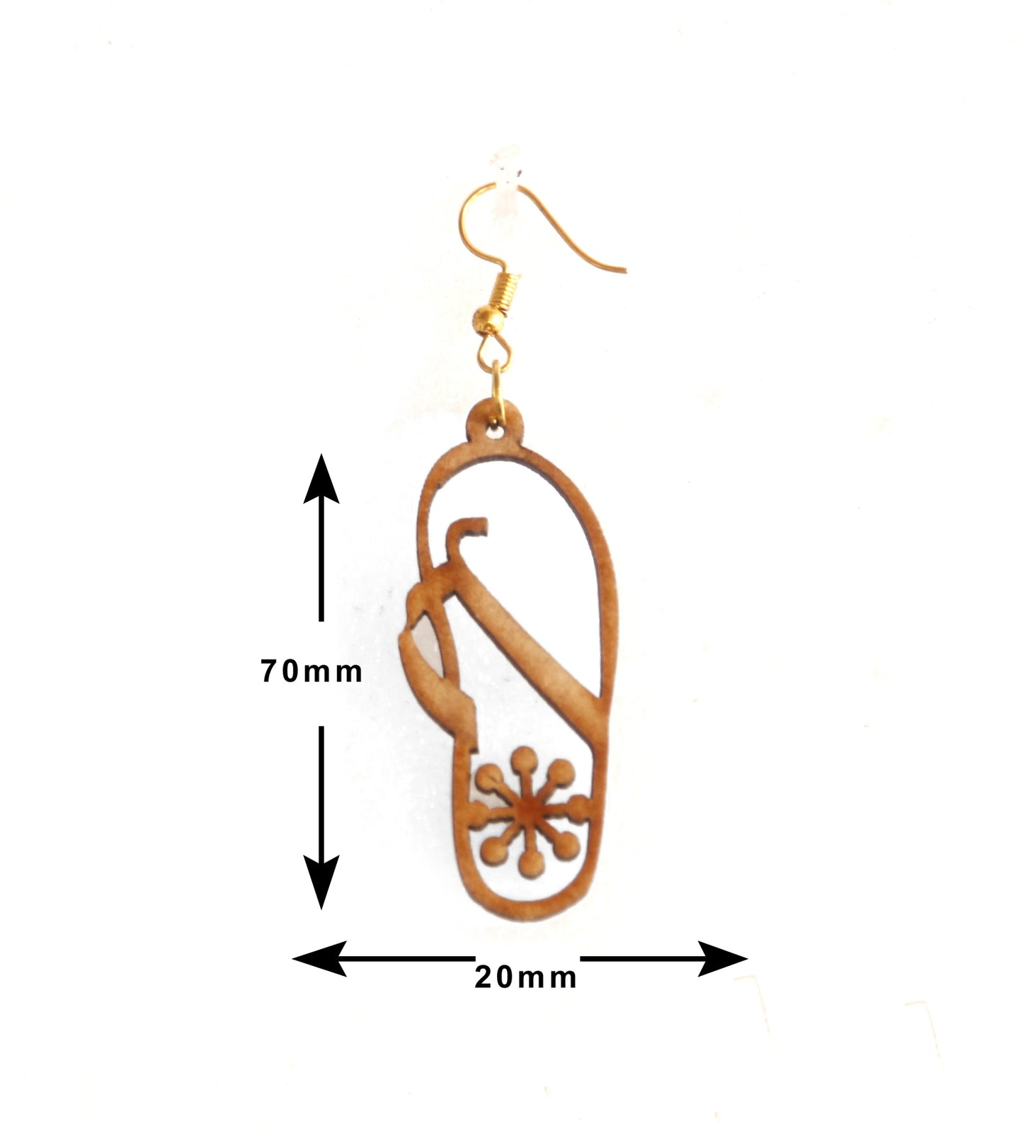 Shringar Lifestyle Fun Run – Handmade Wooden Dangle Earrings (3 PCS Combo)