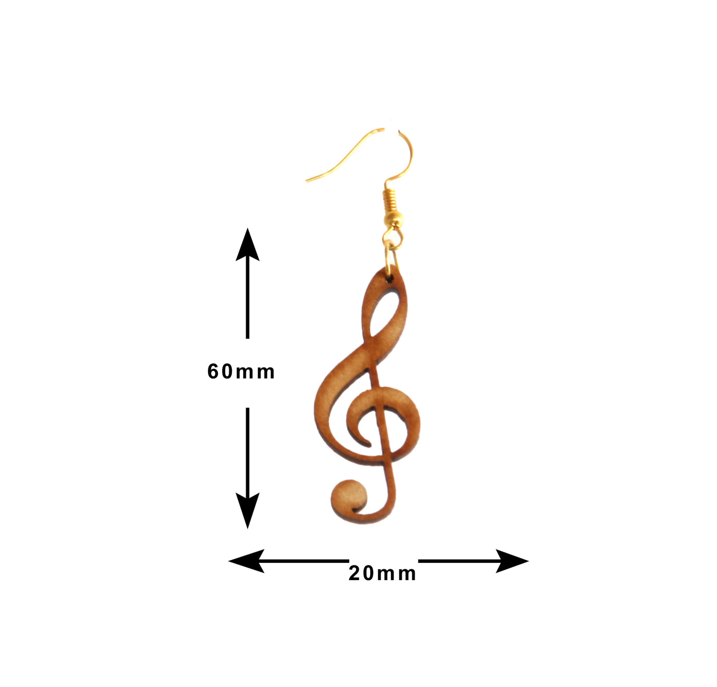 Shringar Lifestyle Fun Run – Handmade Wooden Dangle Earrings (3 PCS Combo)