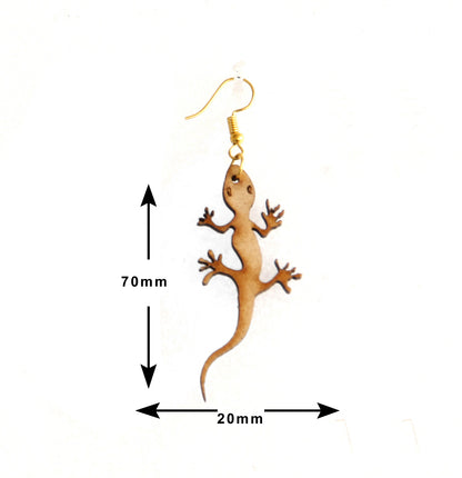 Shringar Lifestyle Fun Run – Handmade Wooden Dangle Earrings (3 PCS Combo)