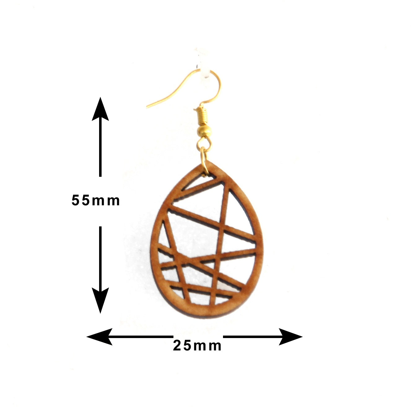 Shringar Lifestyle Fun Run – Handmade Wooden Dangle Earrings (3 PCS Combo)