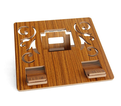 Premium Wooden Laptop Stand – Ergonomic & Multi-Functional