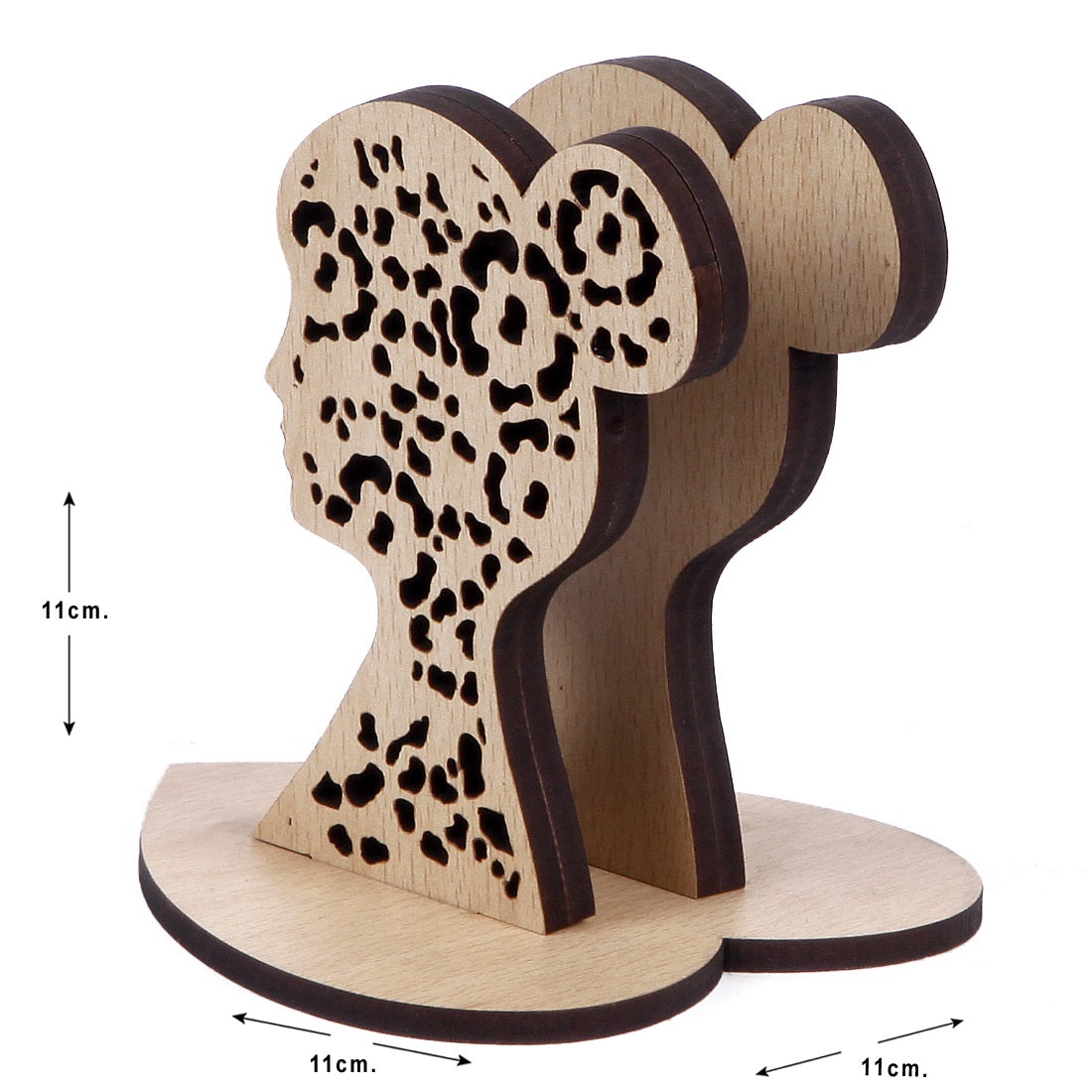 Premium MDF Wooden Tissue Box Holder – Elegant & Reusable Rectangular Tissue Dispenser for Home, Office, Car & Cafe