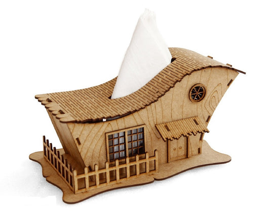 Elegant Wooden Tissue Paper Box – Stylish & Functional