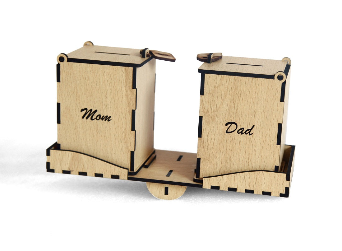 Handcrafted Wooden Money Saving Box – Secure & Stylish