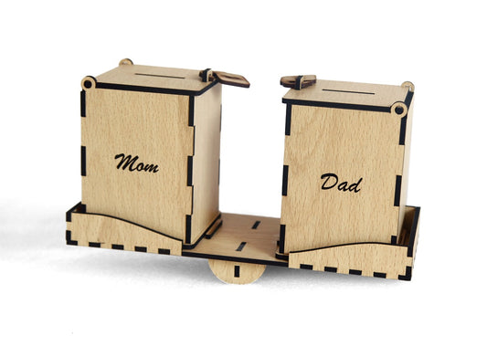 Handcrafted Wooden Money Saving Box – Secure & Stylish