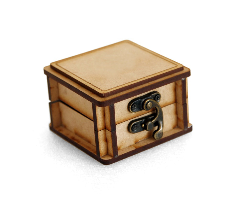 Wooden Beautiful Jewellery Box Ring Box | Handmade Attractive Design Ring Box Jewelry Wooden Presentation Box Case for Proposal Engagement Wedding Ceremony Birthday Gift