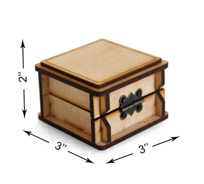 Wooden Beautiful Jewellery Box Ring Box | Handmade Attractive Design Ring Box Jewelry Wooden Presentation Box Case for Proposal Engagement Wedding Ceremony Birthday Gift