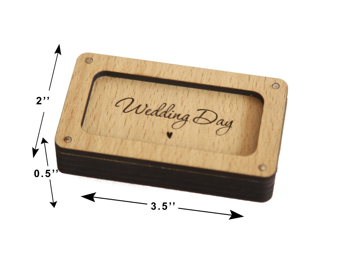 Wooden Data Storage Box – Compact & Durable
