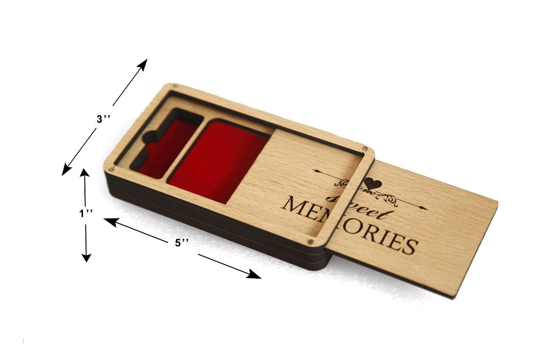 Wooden Data Storage Box – Compact & Durable