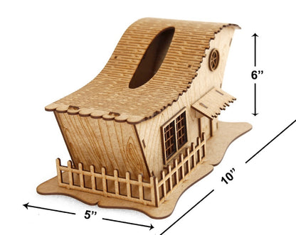 Elegant Wooden Tissue Paper Box – Stylish & Functional