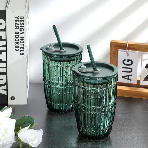 Stylist Glass Cups Sipper