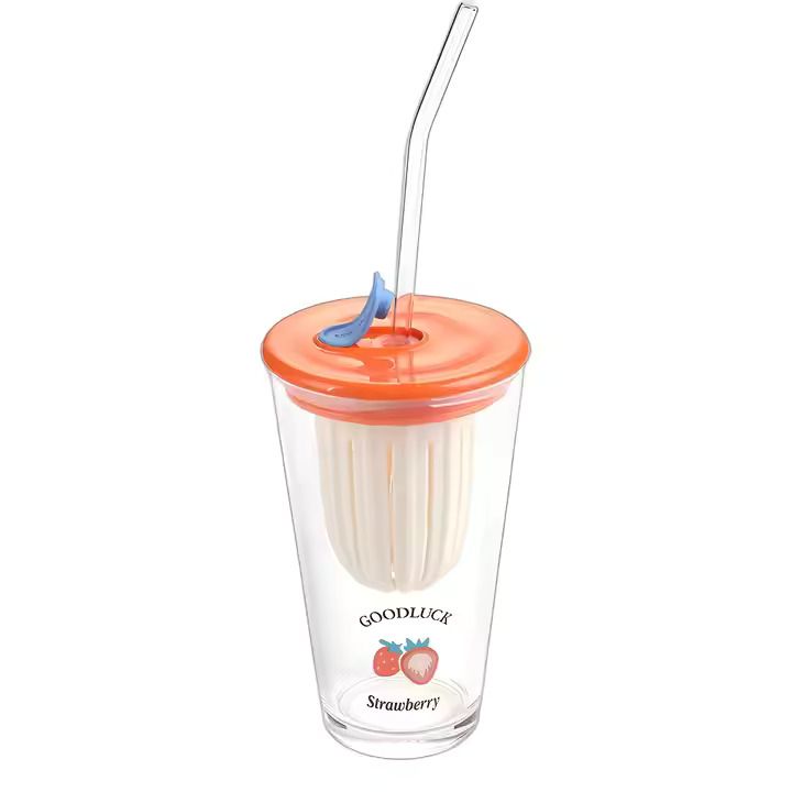 Stylist Glass Cups Sipper