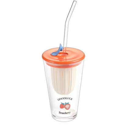 Stylist Glass Cups Sipper