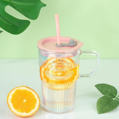 Portable Straw Glass Cup