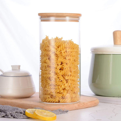 Glass Storage Jars with Airtight Lids