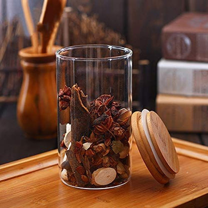 Glass Storage Jars with Airtight Lids