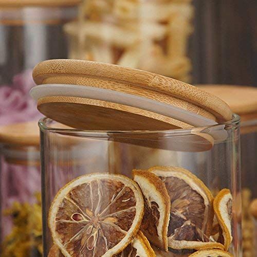 Glass Storage Jars with Airtight Lids