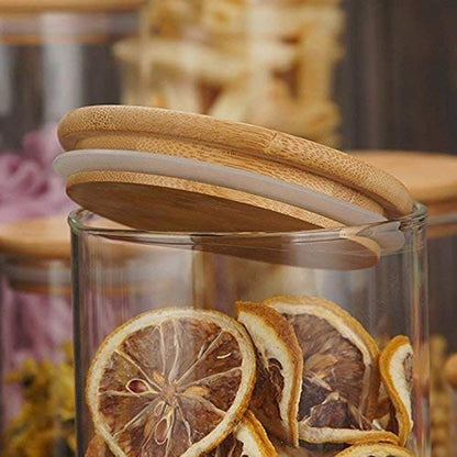 Glass Storage Jars with Airtight Lids