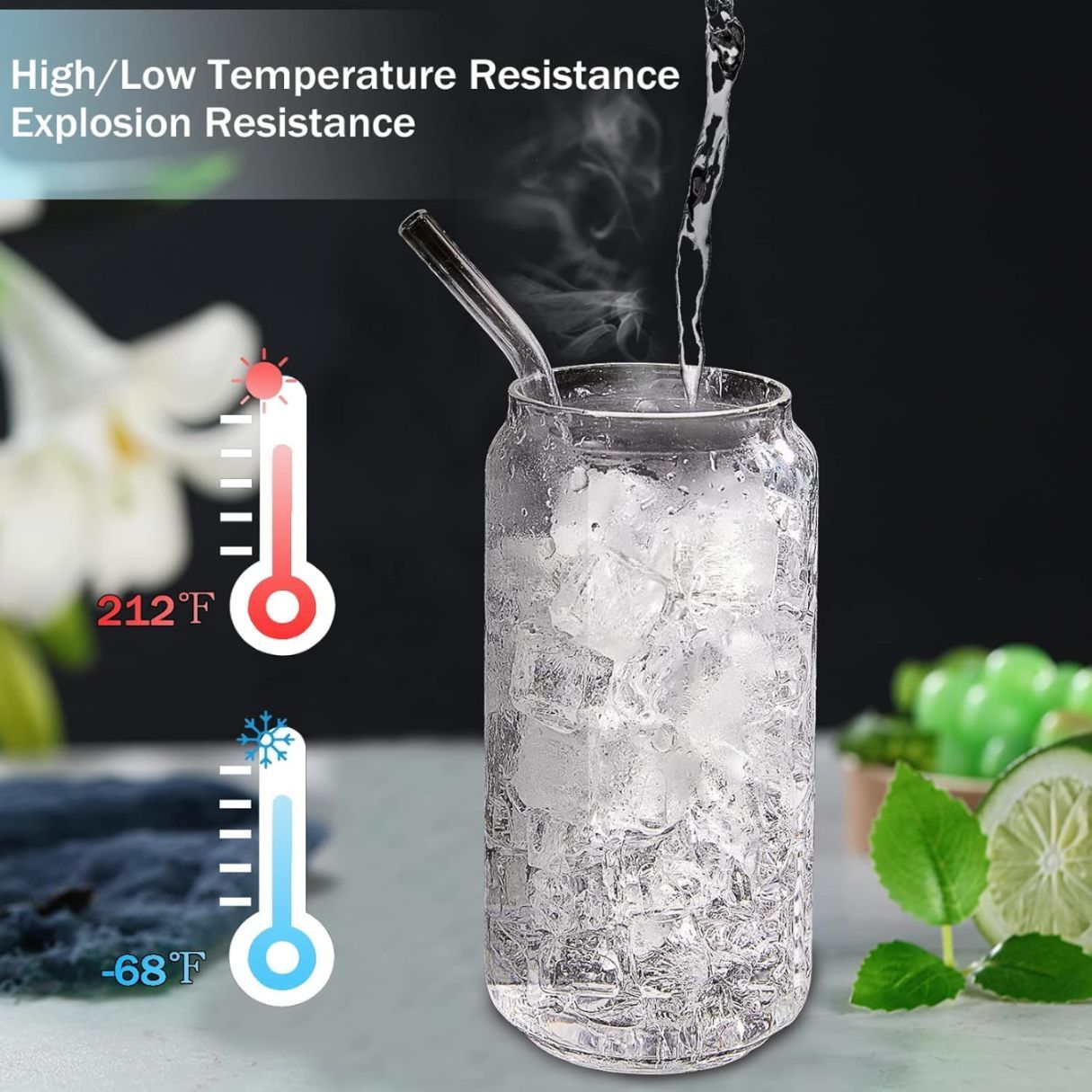 Can-Shaped Glass Cups