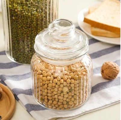 Glass Storage Jars with Airtight Lids