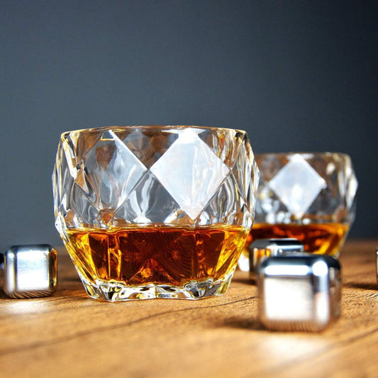 Premium Crystal Whiskey Glasses 2 PCS Set