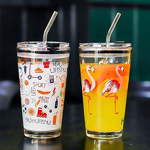 Portable Straw Glass Cup