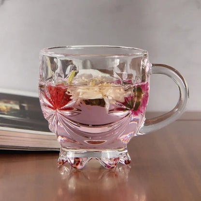 Set of 6 Premium Latte Glasses with Handle