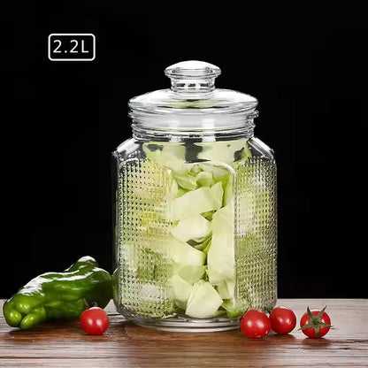 Glass Storage Jars with Airtight Lids