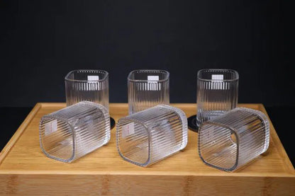 Premium Crystal Whiskey Glasses 6 PCS Set