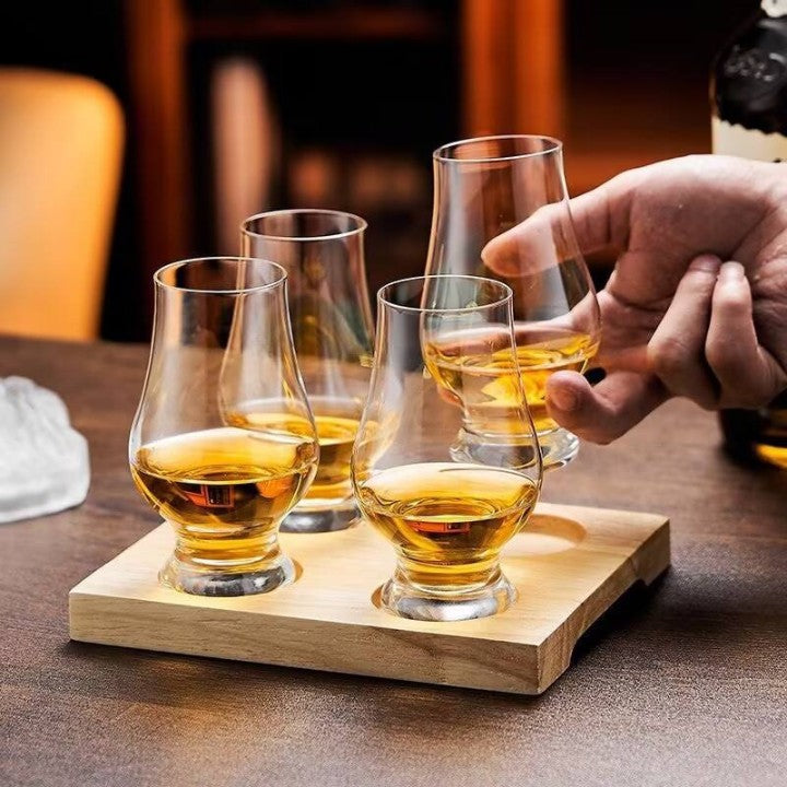 Premium Crystal Whiskey Glasses 6 PCS Set