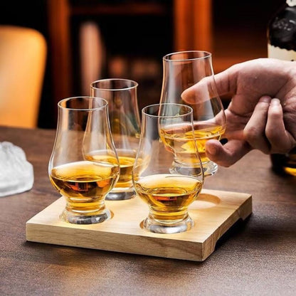 Premium Crystal Whiskey Glasses 6 PCS Set