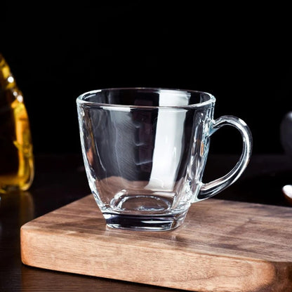 Set of 6 Premium Latte Glasses with Handle