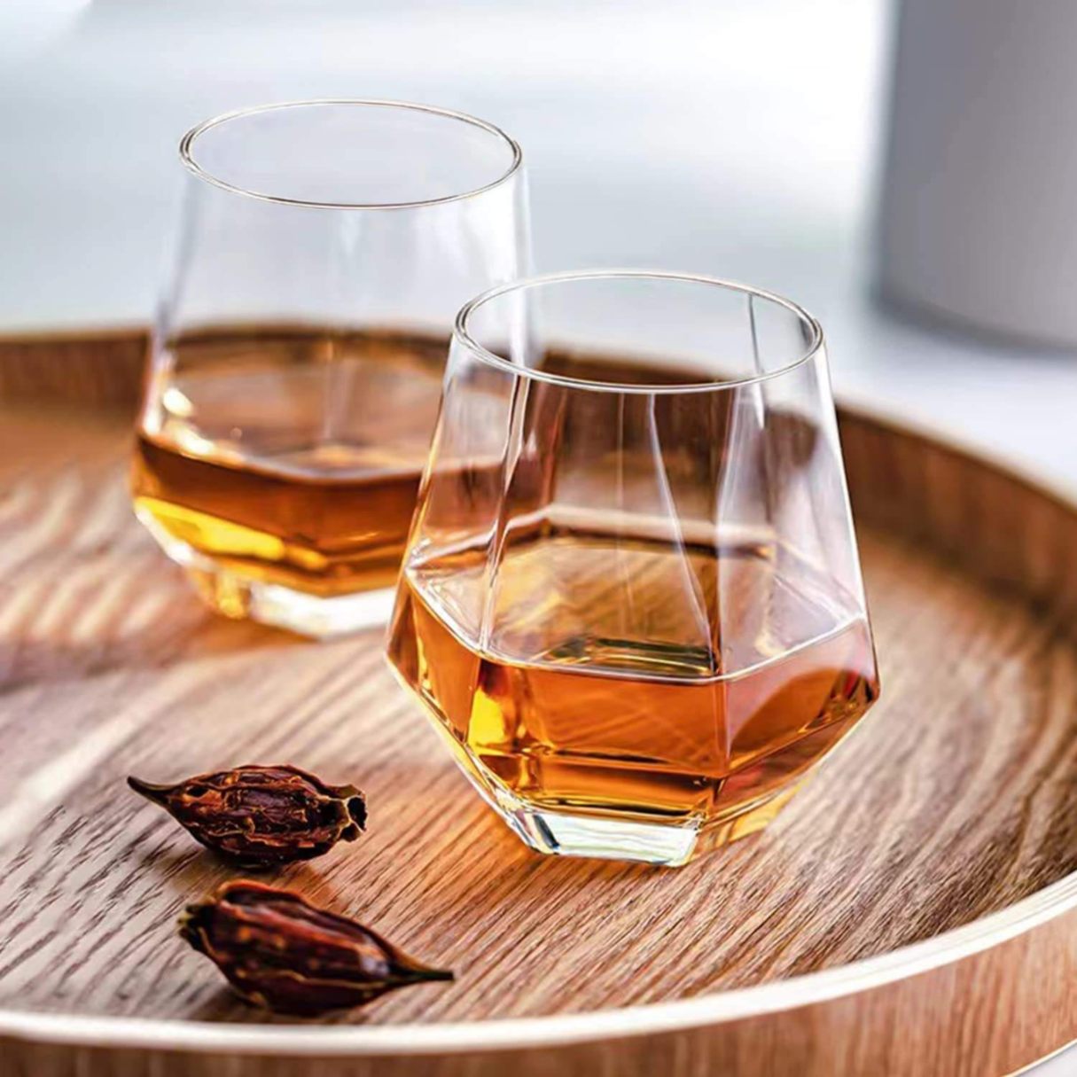 Premium Crystal Whiskey Glasses 6PCS Set