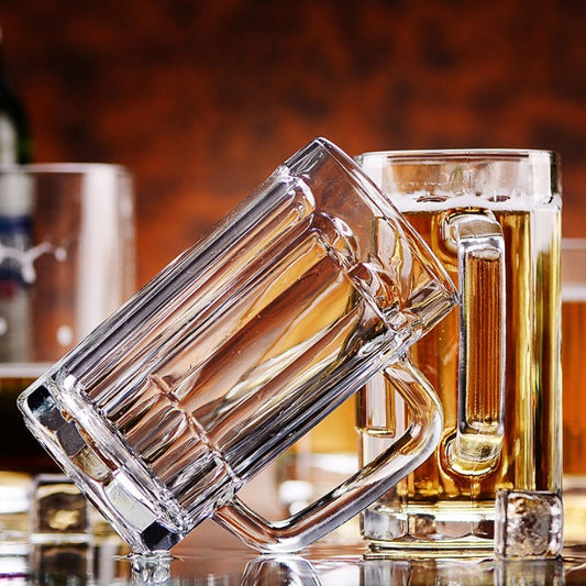 Multipurpose Glass Mug Set with Handle