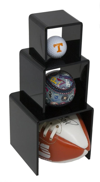 Crystal-Clear Acrylic Riser Stand Set – 3-Tier Display Stands for Jewelry, Collectibles & Decor