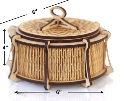 Wooden Beautiful Jewellery Box Ring Box | Handmade Attractive Design Ring Box Jewelry Wooden Presentation Box Case for Proposal Engagement Wedding Ceremony Birthday Gift