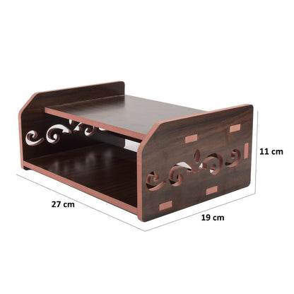 Wooden Set Top Box & Router Holder – Wall-Mount MDF Organizer Shelf