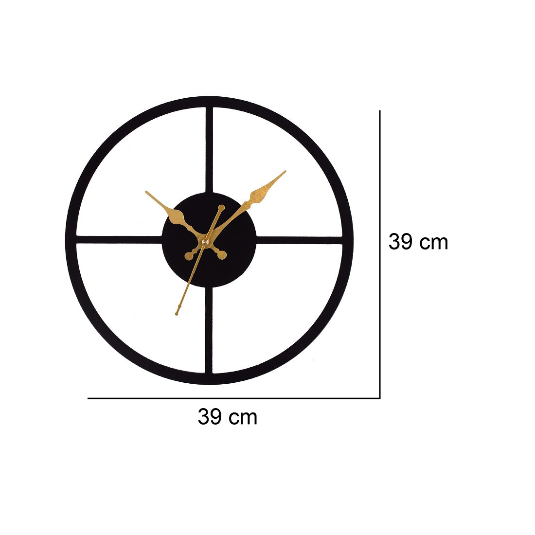 Premium Metal Wall Clock – Silent Sweep Quartz Movement & Modern Decorative Design